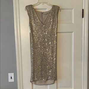 Elegant Sequin Sleeveless Dress